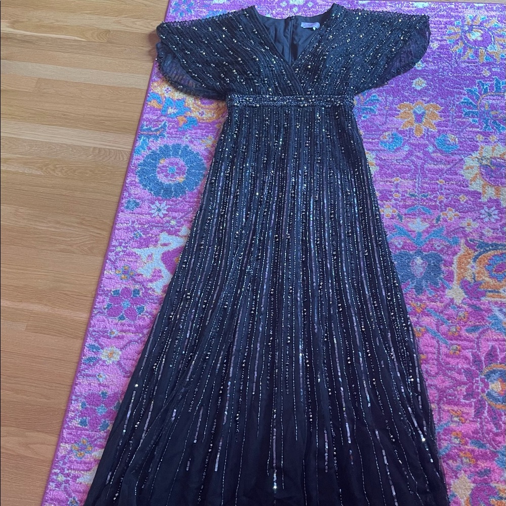 Size 8 Black Beaded Dress